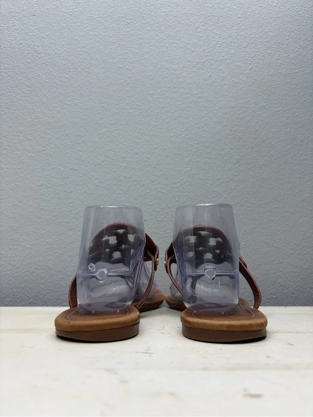 Tory Burch Brown Leather Miller Sandals Size 9